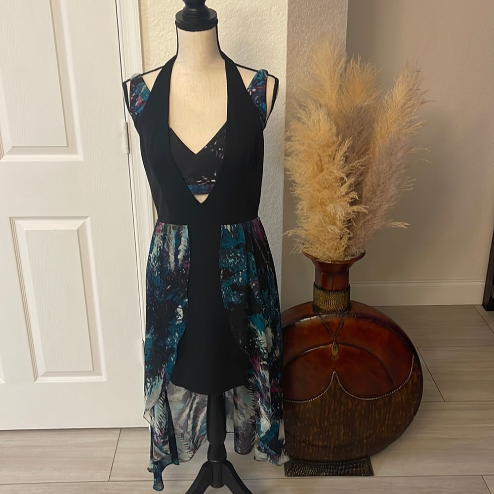 🖤💜💙 bebe high-low dress, Medium, Excellent condition